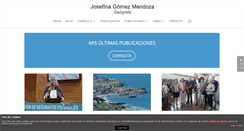 Desktop Screenshot of josefinagomezmendoza.com