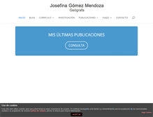 Tablet Screenshot of josefinagomezmendoza.com